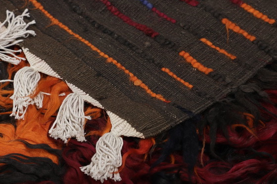 Image 1 of Designer Handwoven Kilim Modern And Plants Nature Color - Kilim - 345 Cm - 125 Cm - Shaggy Kilim