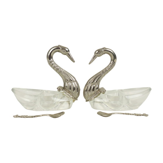 Image 1 of Salt and pepper shakers Swan