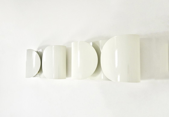 Image 1 of White Foglio Sconces By Tobia & Afra Scarpa For Flos, 1960S, Set Of 2