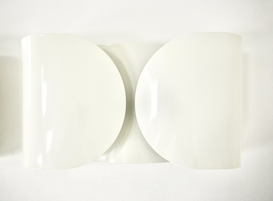 Image 1 of White Foglio Sconces By Tobia & Afra Scarpa For Flos, 1960S, Set Of 2