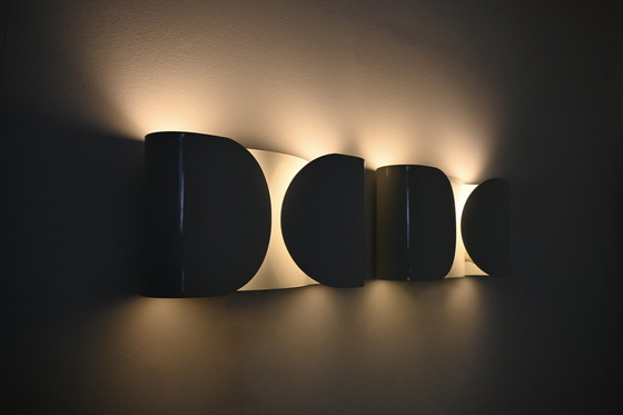 Image 1 of White Foglio Sconces By Tobia & Afra Scarpa For Flos, 1960S, Set Of 2