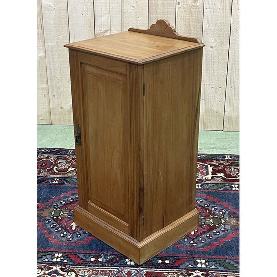 Image 1 of Comodino inglese vintage in legno satinato, 1930