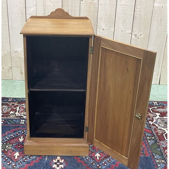 Image 1 of Comodino inglese vintage in legno satinato, 1930