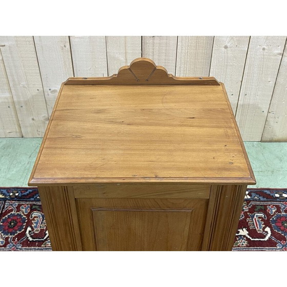 Image 1 of Comodino inglese vintage in legno satinato, 1930