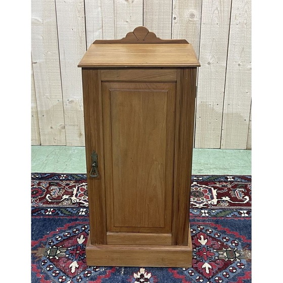 Image 1 of Comodino inglese vintage in legno satinato, 1930