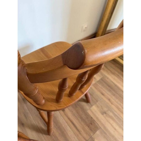 Image 1 of Pair of vintage wooden western chairs