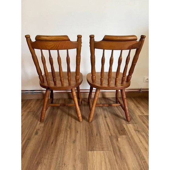Image 1 of Pair of vintage wooden western chairs