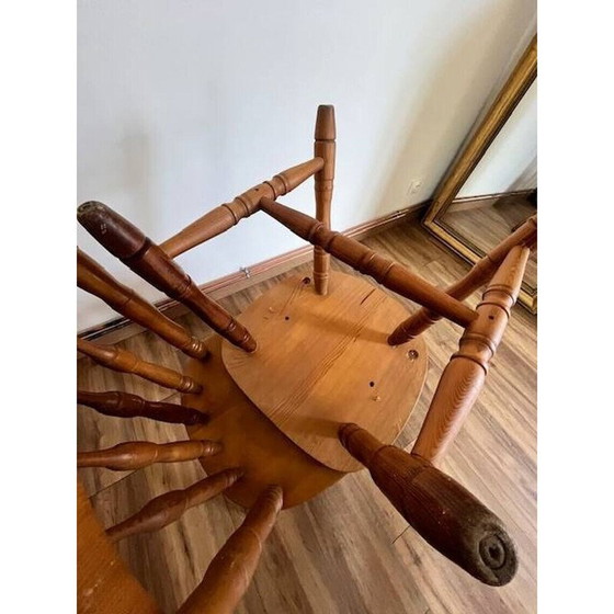 Image 1 of Pair of vintage wooden western chairs