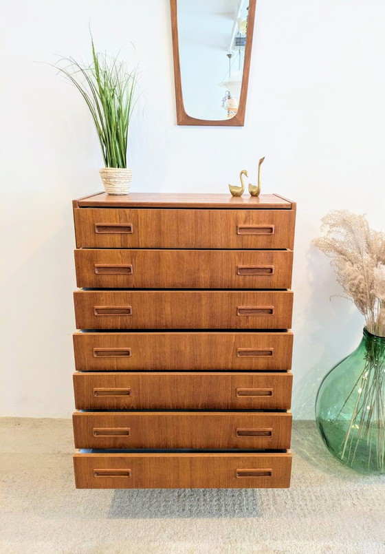 Image 1 of Danish Vintage Chest of Drawers By Borge Seindal