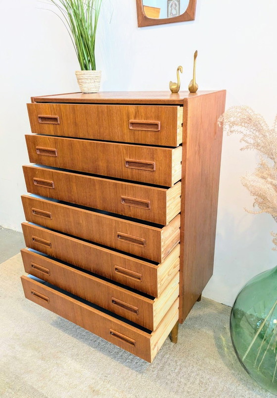 Image 1 of Danish Vintage Chest of Drawers By Borge Seindal