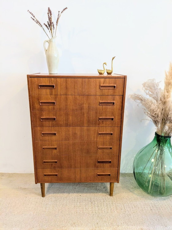 Image 1 of Danish Vintage Chest of Drawers By Borge Seindal