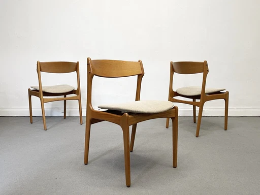 4x Erik Buch Odd Chaises de salle à manger