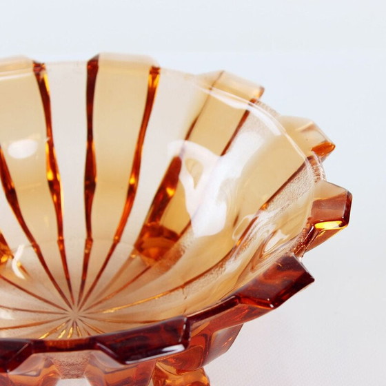 Image 1 of Vintage Inwald glass bowl for Hermanova Hut, Czechoslovakia 1950
