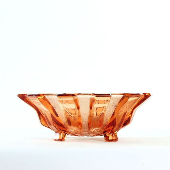 Image 1 of Vintage Inwald glass bowl for Hermanova Hut, Czechoslovakia 1950