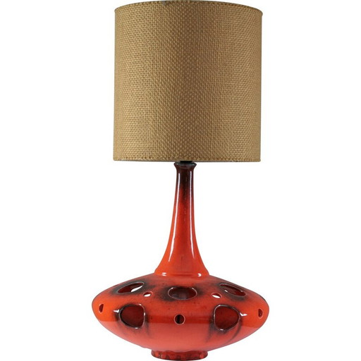 Vintage ceramic lamp, 1970s