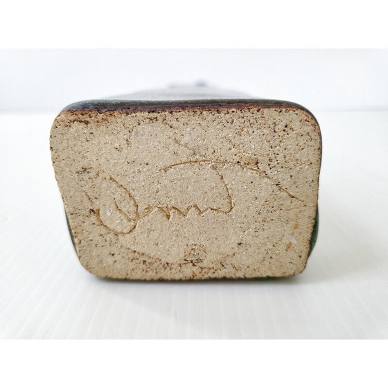 Image 1 of Vaso vintage in gres a forma di bottiglia, 1970