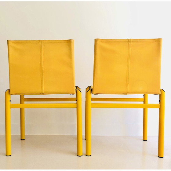 Image 1 of Pair of vintage "Mastro" chairs by Afra and Tobia Scarpa for Molteni, Italy 1980
