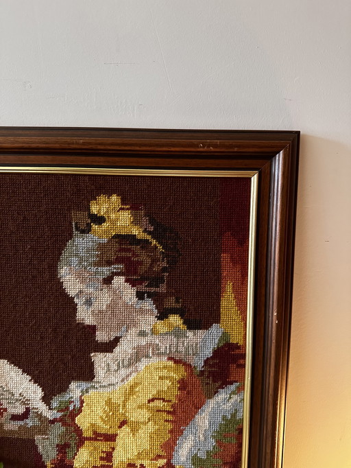Vintage Frame With Embroidery