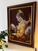 Vintage Frame With Embroidery