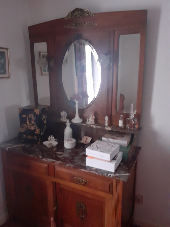 Image 1 of Solid Oak Bedroom From 1930s