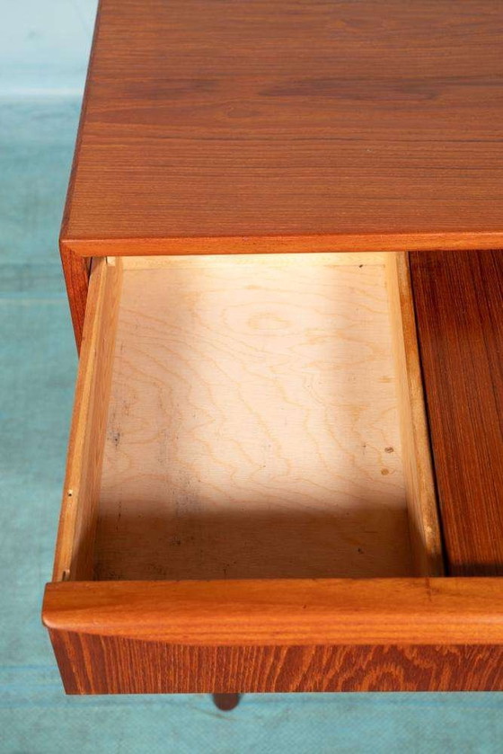 Image 1 of Vintage refurbished Danish chest of drawers with mirror, 60s chest