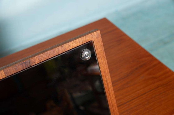 Image 1 of Vintage refurbished Danish chest of drawers with mirror, 60s chest
