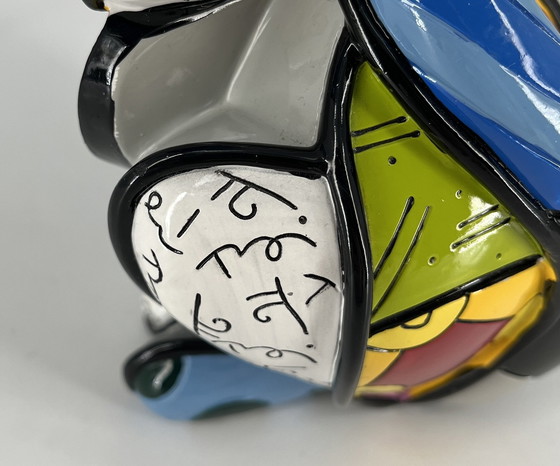 Image 1 of Limited Edition Romero Britto "Happy Cat" Figure With Signature And Marking
