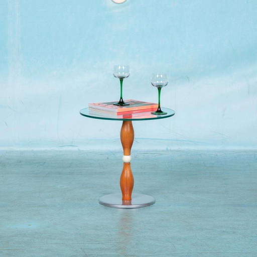 Space age Italian design side table, midmod sidetable