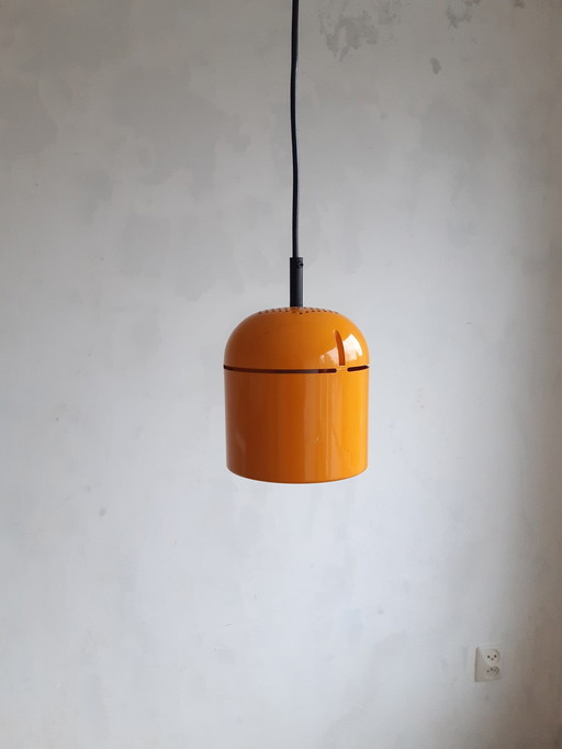 Staff Leuchten Lampada a sospensione vintage Space Age giallo ocra