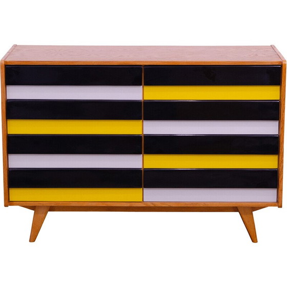 Image 1 of Cassettiera vintage U-458 in legno di faggio e compensato di Jiri Jiroutek per Interier Praha, Cecoslovacchia, 1960