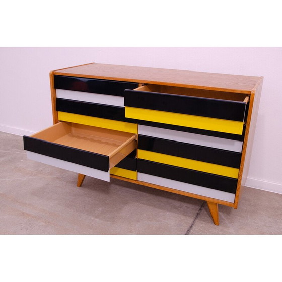 Image 1 of Cassettiera vintage U-458 in legno di faggio e compensato di Jiri Jiroutek per Interier Praha, Cecoslovacchia, 1960