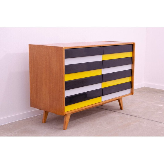 Image 1 of Cassettiera vintage U-458 in legno di faggio e compensato di Jiri Jiroutek per Interier Praha, Cecoslovacchia, 1960