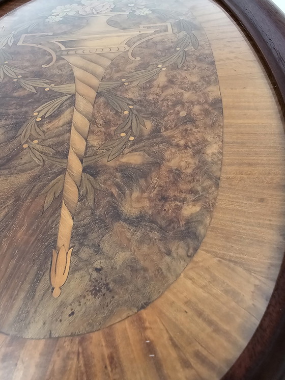 Image 1 of 1930's Art Deco Wood And Marquetry Tray