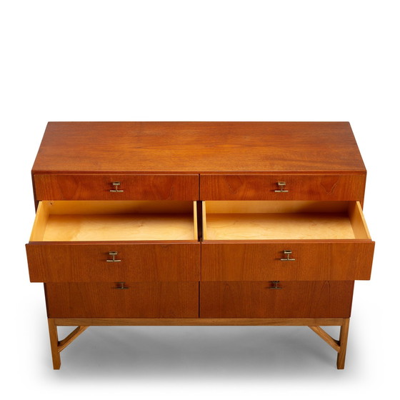 Image 1 of Teak Chest Of Drawers Model No. 234, China Series By Borge Mogensen For Fdb Moller, 1960S