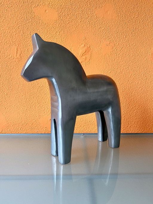 Rare Vintage Ikea Chrome Dala Horse