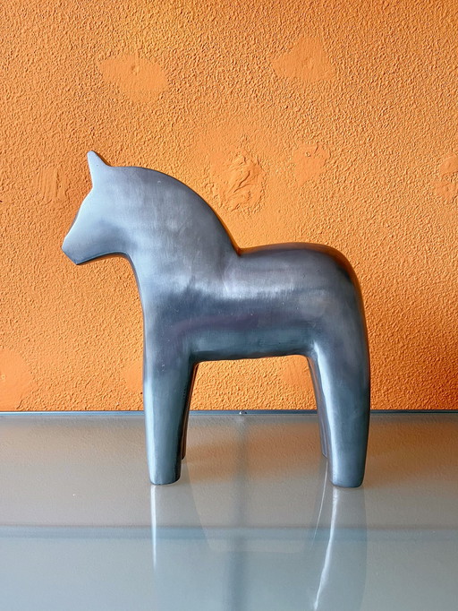 Rare Vintage Ikea Chrome Dala Horse