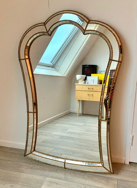 Image 1 of Specchio vintage con vetro a mosaico