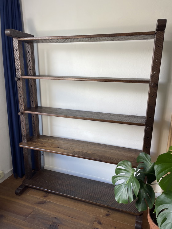 Image 1 of Vintage Solid Oak Wall Unit