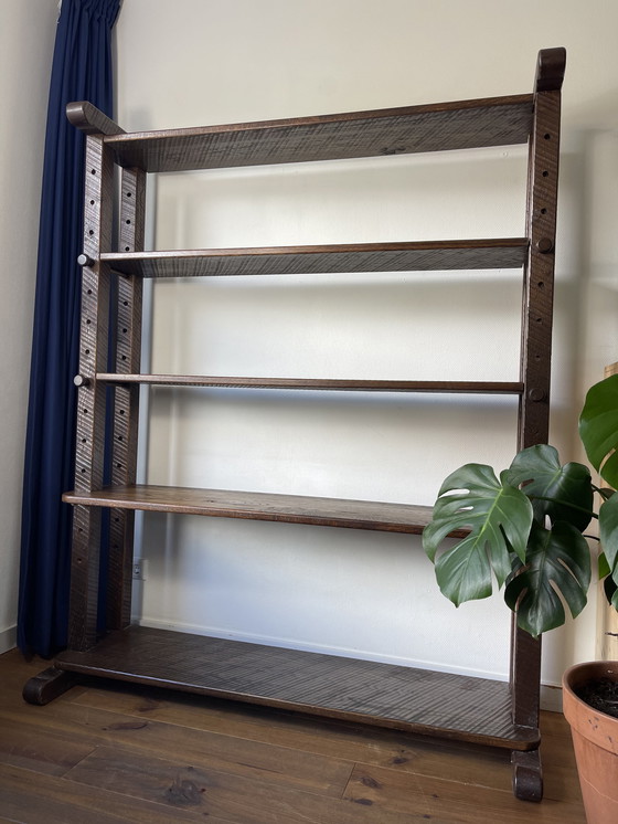 Image 1 of Vintage Solid Oak Wall Unit