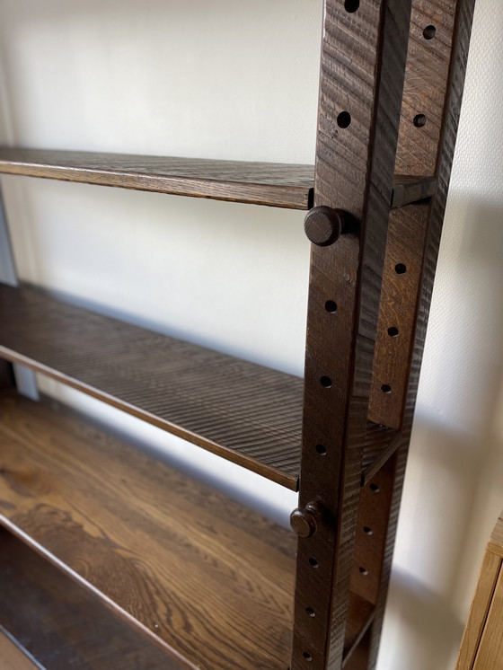 Image 1 of Vintage Solid Oak Wall Unit