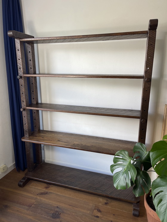 Image 1 of Vintage Solid Oak Wall Unit