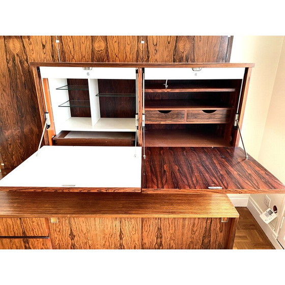 Image 1 of Vintage modular bookcase in Rio rosewood by Louis Paolozzi