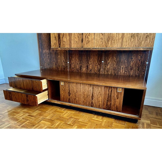 Image 1 of Vintage modular bookcase in Rio rosewood by Louis Paolozzi