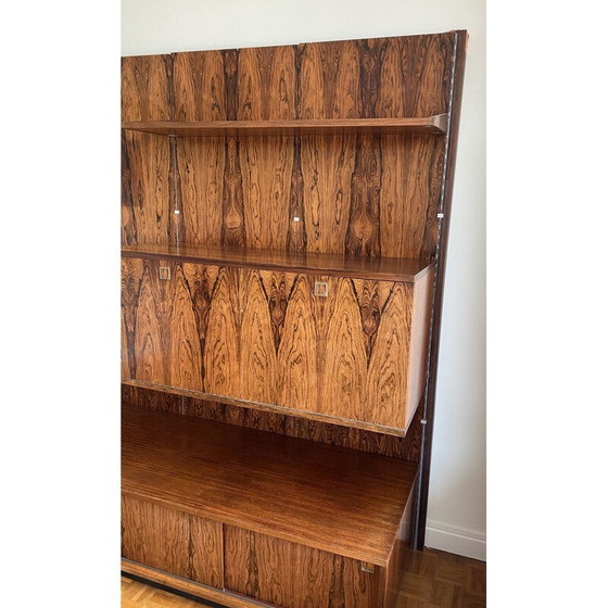 Image 1 of Vintage modular bookcase in Rio rosewood by Louis Paolozzi