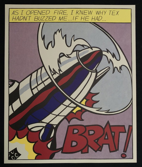 Image 1 of Roy Lichtenstein: Triptychon As I Opened Fire. Edition Stedelijk Museum Amsterdam 1964.