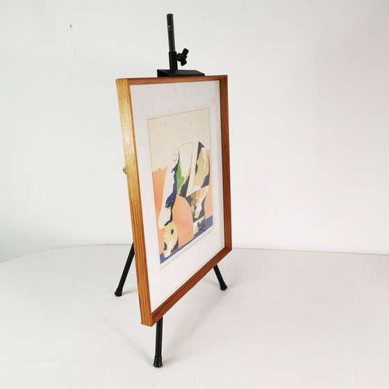 Image 1 of Litografia d'epoca "Ritratto di una testa a colori" di Horst Antes, Germania 1970