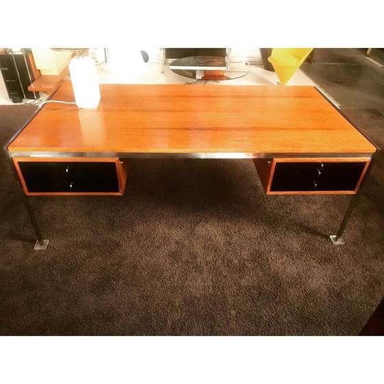 Image 1 of Vintage metal desk by Jorgen Kastholm and Prebendes Fabrucius for Kill International, 1970