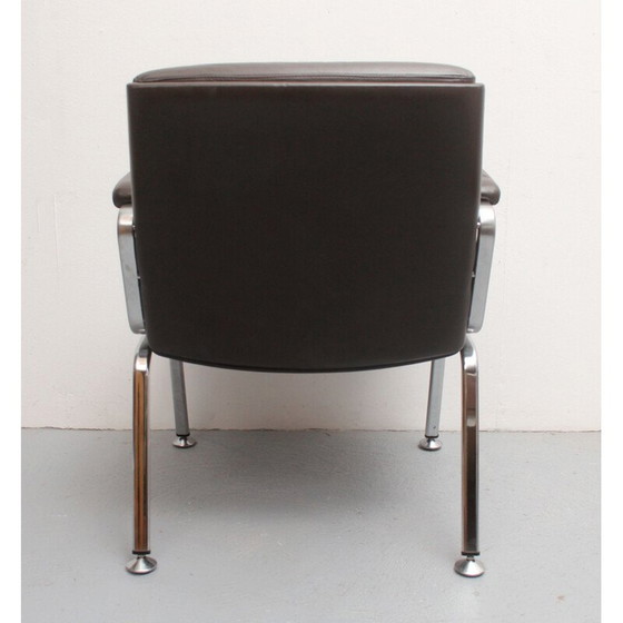 Image 1 of Vintage leather armchair by Drabert MInden, Germany 1970s