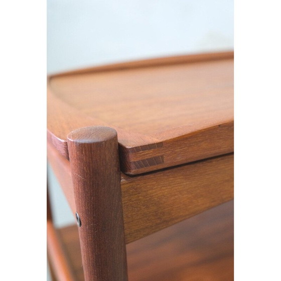 Image 1 of Vintage teak bar trolley by Poul Hundevad, Danish 1960