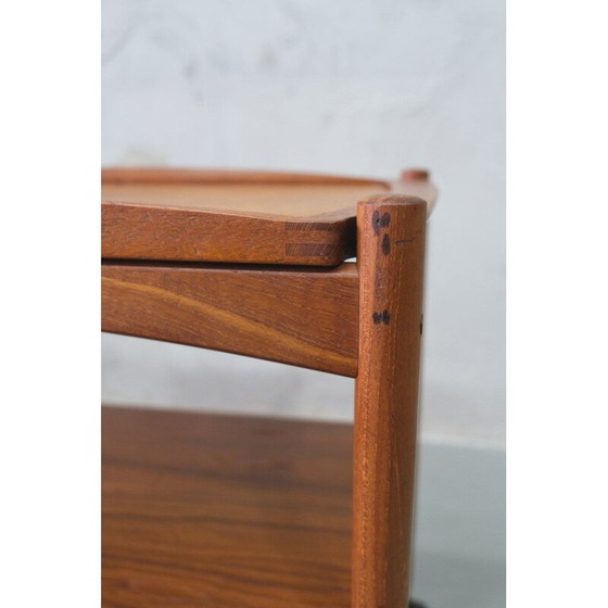 Image 1 of Vintage teak bar trolley by Poul Hundevad, Danish 1960